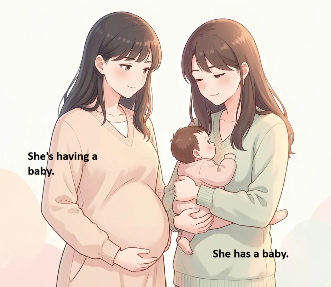 She's pregnant or she's a mum